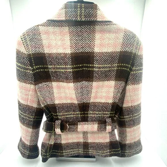 CAbi Pink and Brown Plaid Blazer - Picture 8 of 8